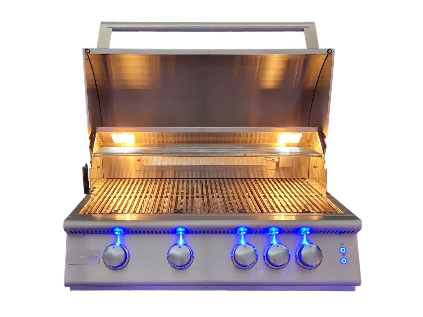 Vivandio FyreX gasgrill i rustfrit stål til indbygning i Elements modul