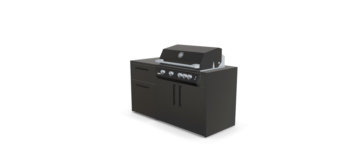 Brabura udekøkken med gasgrill og opbevaring