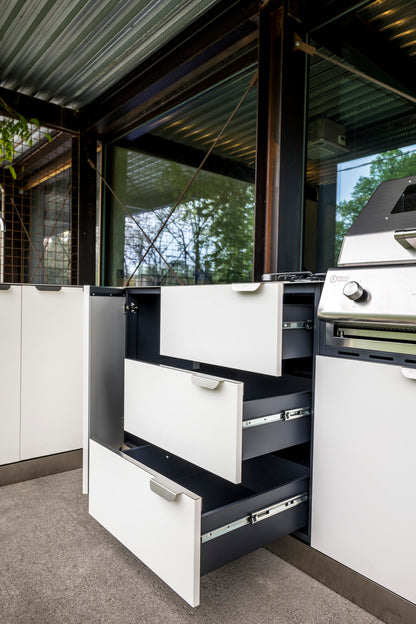 Porta Maggiore udekøkken med gasblus, håndvask og indsats til gasgrill
