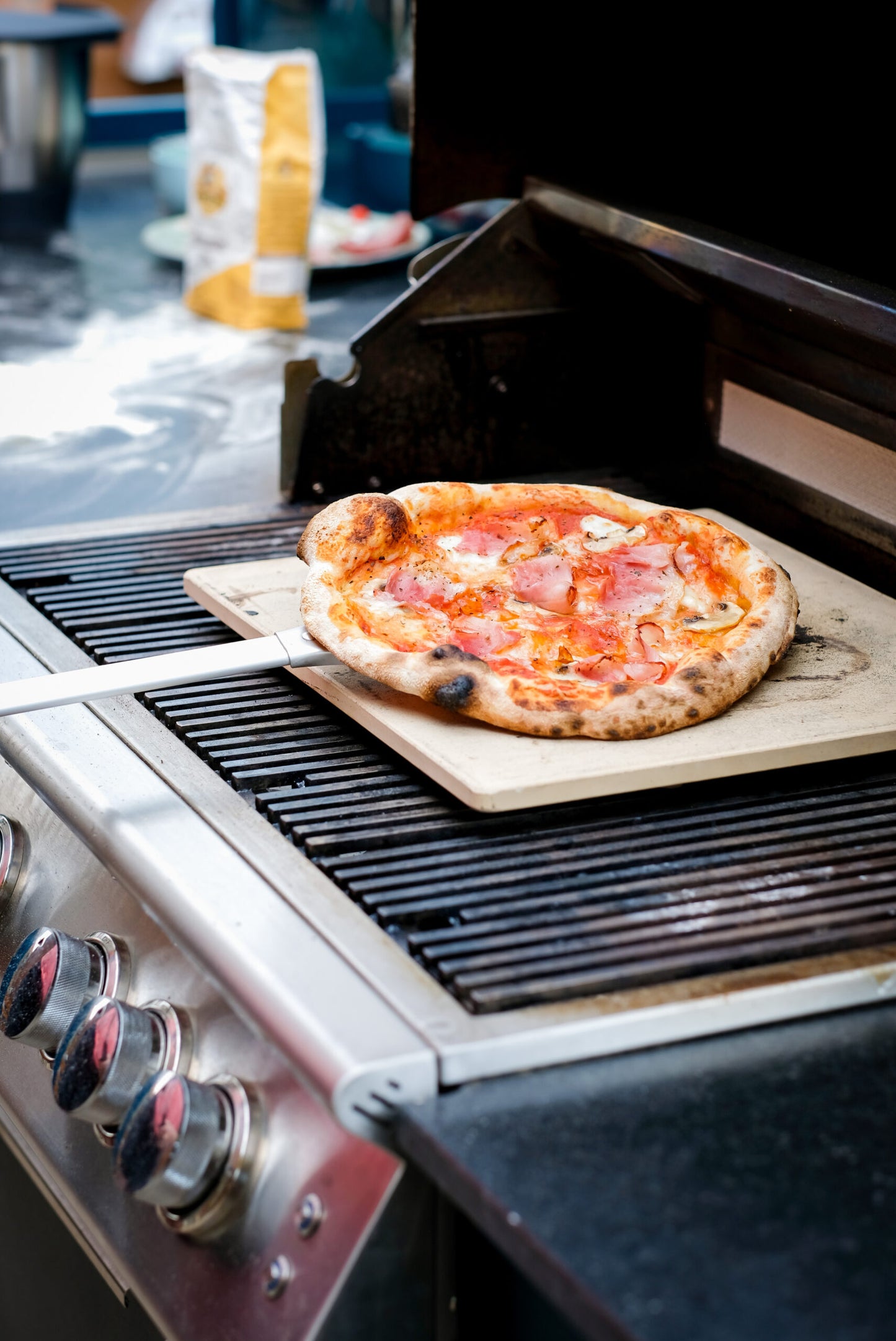 Vivandio FyreX gasgrill i rustfrit stål til indbygning i Elements modul